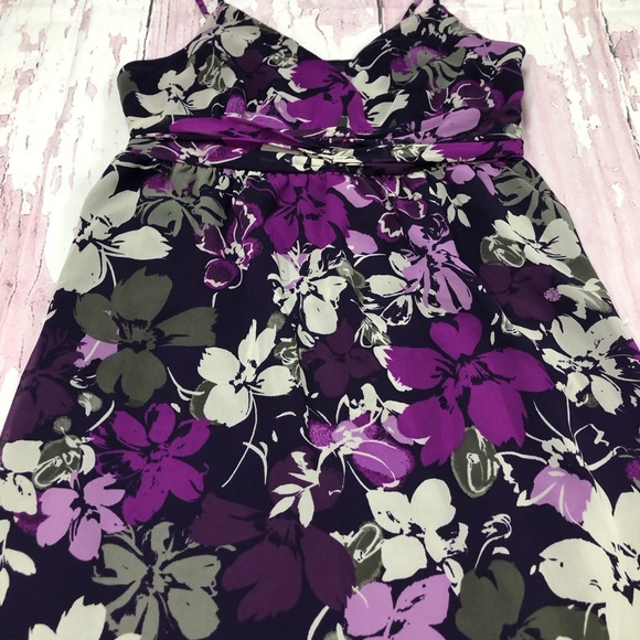 Elle Purple Floral Dress - Picture 2 of 4